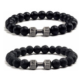 Rinhoo Friendship 2 Pcs Pulsera Con Mancuernas Para Hombre P