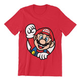 Polera Unisex Mario Bros Game Videojuego Algodon Estampado