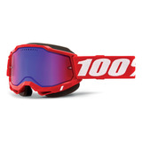 Goggles Motocross 100% Original Accuri 2 Snowmobile Rojo