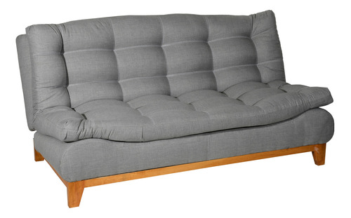 Sofa Cama Salas Modernas Minimalistas Capitonado Sofas Cama Color Gris Diseño De La Tela Lino