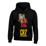 Hoodie Buzo Capota Cristiano Ronaldo Cr7 Black Series Saco