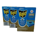 Tabletas Insecticidas Repelentes Mosquitos Raid (pack 3x12)