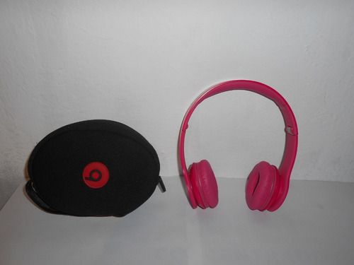 Audifonos Beats Solo Hd Rosa Fuerte Sin Cable Con Estuche