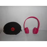 Audifonos Beats Solo Hd Rosa Fuerte Sin Cable Con Estuche