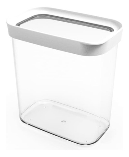 Pote Hermético Mantimentos Cozinha E Organização - 1,5l L90 Cor Branco