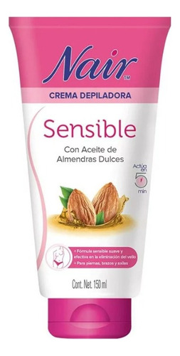  Nair Crema Depilatoria Sensible Aceite De Almendras 150ml