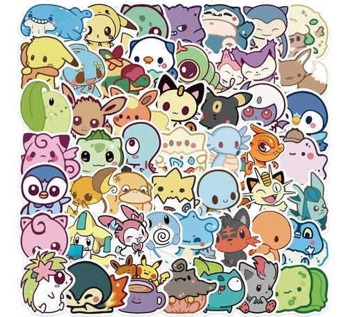 Sticker's Pokémon 50 Unidades