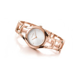 Reloj Calvin Klein Class Oro Rosé Talle M Usado 1 Vez Suiza
