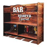 Bar Barzinho Adega P/ Whiskys Cachaças Porta Copos Taças