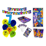 Kit Decoración Pokemon X24 Niños + Bombas Latex + Numero