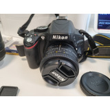  Nikon D5100 Completa 3 Mil Cliques + 2 Lentes Nikkor