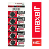 Pack Por Tira (5 Pilas Tipo Boton ) / Maxell Cr2032 Fj