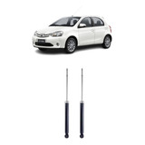 Kit X2 Amortiguador Trasero Toyota Etios Año 2017