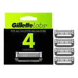 4 Lâminas - Cartuchos Gillette Labs