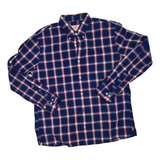 Camisa Brooks Brothers Xgrande Xl Cuadros Azul Y Rojo
