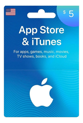  Tarjeta Itunes Apps Store 5 Usd Entrega Inmediata