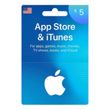  Tarjeta Itunes Apps Store 5 Usd Entrega Inmediata