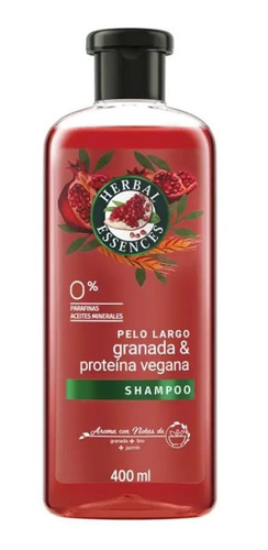 Shampoo Herbal Essences Pelo Largo Granada,vegana 400 Ml