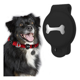 Funda Protectora Silicon Para Airtag Collar Mascotas Hueso