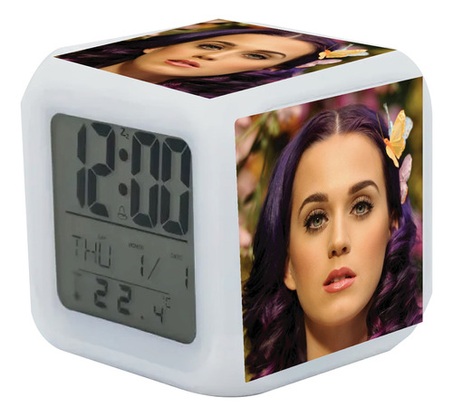 Reloj Despertador Katy Perry Con Luz Led