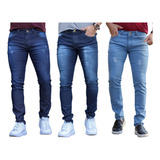 Kit 3 Calças Jeans Masculina Skinny Lycra Melhor Preço Do Ml