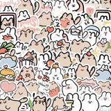 30/10/60 Uds Lindo Conejo Gato Pegatinas De Grafiti Kawaii P