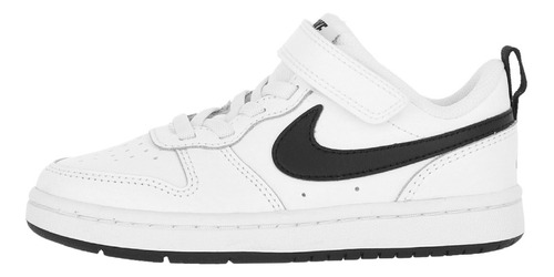 Zapatilla Nike Court Borough Low 2 Niño White/black