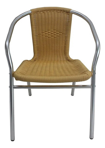 Silla Rattan Jardin Aluminio Excelente Material Moderna