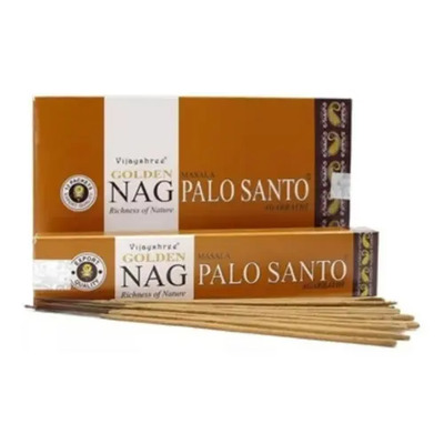 Incienso en Varilla Golden Nag Palo Santo 12 Pack de 30 Minutos | Envío gratis