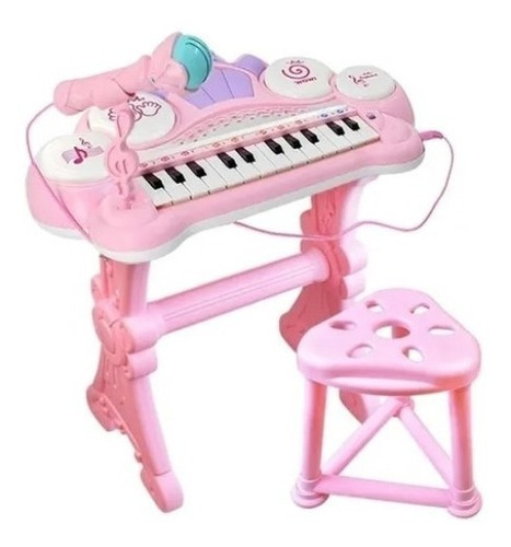 Teclado Electrónico Piano Para Niños Musical Con Micrófono