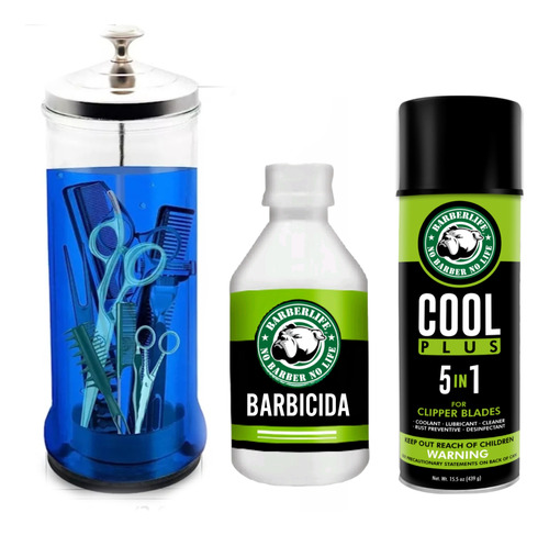 Kit Barbicida+cool Care+jarra Desinfectante 