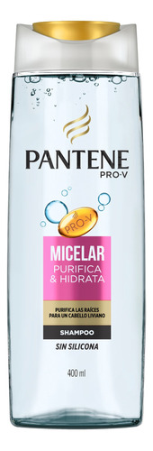 Shampoo Pantene Pro-v Micelar En Botella De 400ml Por 1 Unidad