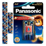20 Pilhas Alcalinas Premium Aa 2a Panasonic 10 Cart