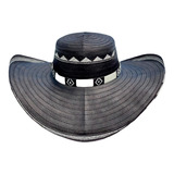 Sombrero 23 Fibras Fino Caña Flecha Diseño Black