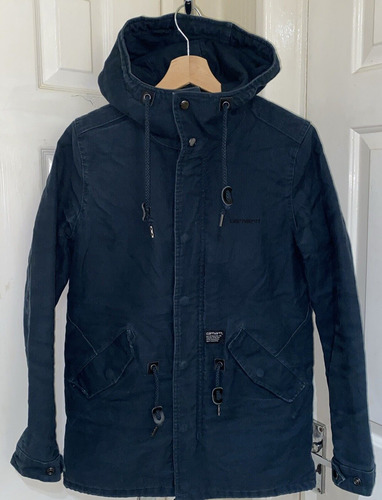 Carhartt Work In Progress- X'clash Parka - Con Capucha - Azul Marino - Talla Xs 