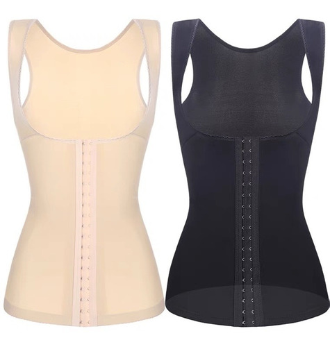 Faja Corset Chaleco Invisible Modelador Senos Libres Broches