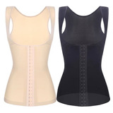 Faja Corset Chaleco Invisible Modelador Senos Libres Broches