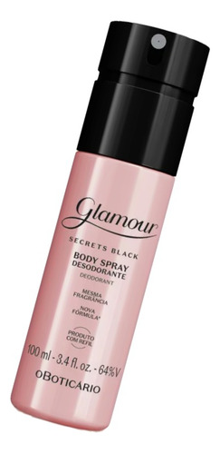 O Boticário Glamour Secrets Black Body Spray Desodorante