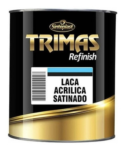 Laca Acrilica Blanco Satinado Trimas 1 Litro Acrilico Madera