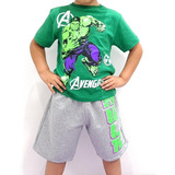 Camiseta+bermuda Infantil Juvenil Hulk Promoção Conjunto  