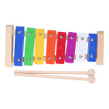 Colorido Xilófono Para Niños, 8 Tonos, Barras De Aluminio, M