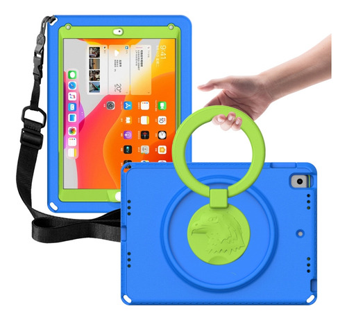 Funda Con Marco Azul Para iPad 5/7/6/8/9