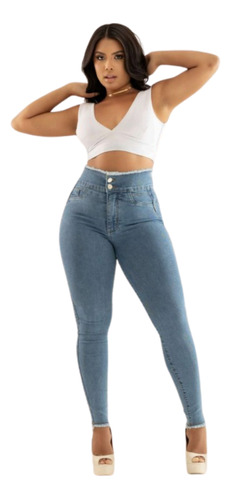 Calça Jeans Modeladora Desfiada Formosa Mamacita Original