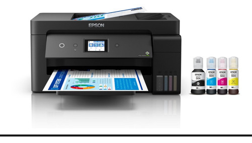 Impresora A Color Multifunción Epson L14150 Wifi Negra