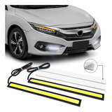 Par Barra Led Drl Auxiliar Luz Diurna Honda City 2017 Branco