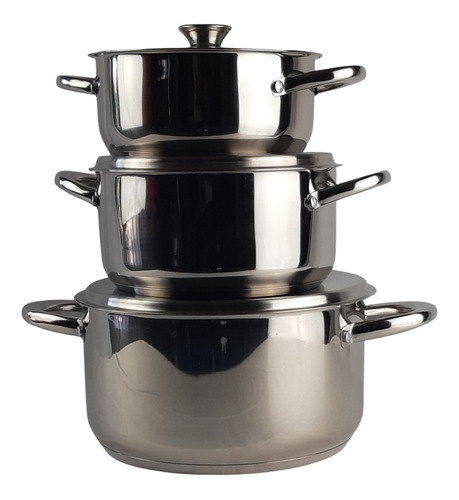 Batería De Cocina De 6 Piezas Acero Inox 420-6ss Wens