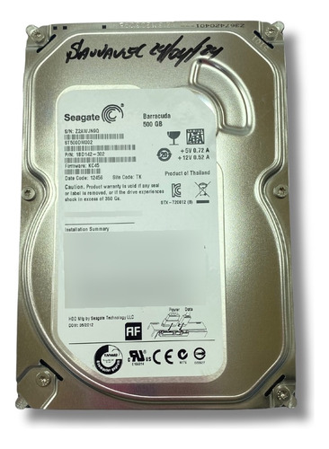 Hd Sata Digital 500g Seagate Barracuda 100% Funcional