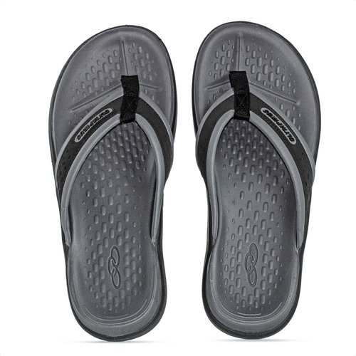 Chinelo Olympikus 921 Preto E Chumbo - Masculino