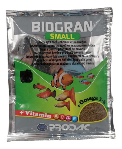 Prodac Alimento Biogran Small 15g Acuario Peces Pecera