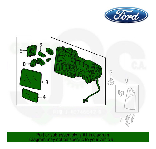 Retrovisor Lh Izquierdo Ford F250 F350 Super Duty 6.2 V8 Foto 10